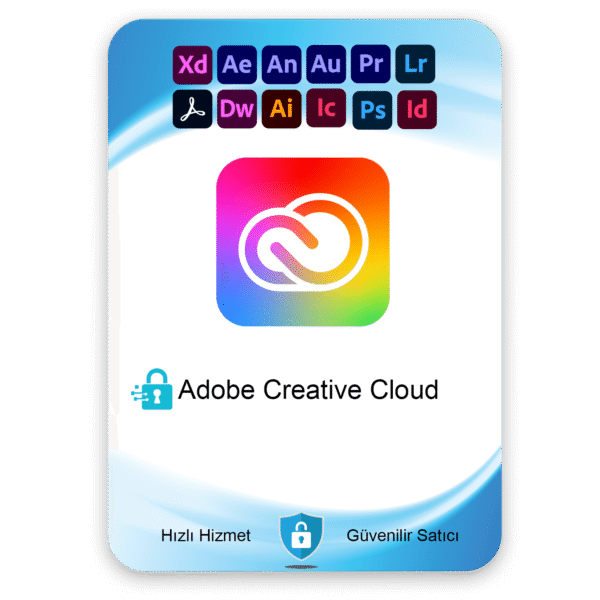 Adobe Creative Cloud Tüm Uygulamalar (Kendi Mailine Tanımla)